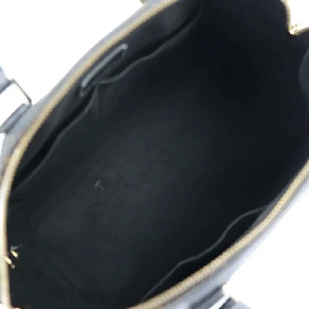 LOUIS VUITTON Black Monogram Leather Shoulder Bag